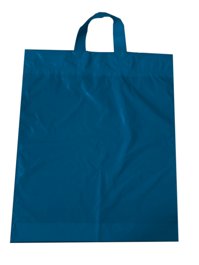 PE taška s uchem 380*440/0,045 modrá (1ks)