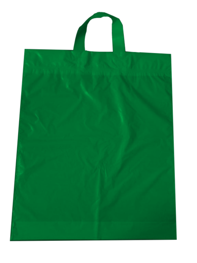 PE taška s uchem 380*440/0,045 zelená (1ks)