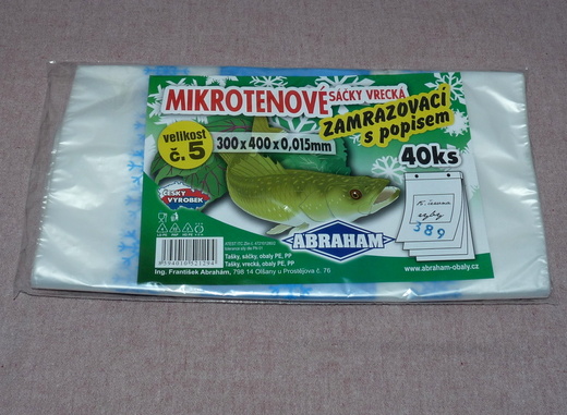 Mikrotenový sáček  300x400/0,015 zamrazovací