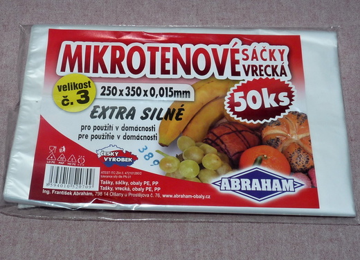 Mikrotenové sáčky 250x350/0,015 extra silné