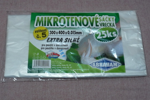 Mikrotenové sáčky 300x400/0,015 extra silné