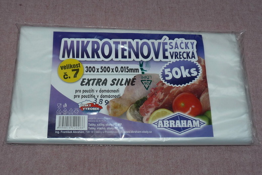 Mikrotenové sáčky  300x500/0,015 extra silné
