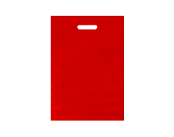 PE taška s průhmatem 380*440/0,045 červená (1 ks)