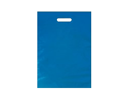 PE taška s průhmatem 380*440/0,045 modrá (1 ks)