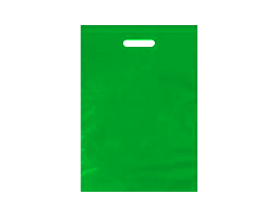 PE taška s průhmatem 380*440/0,045 zelená (1 ks)